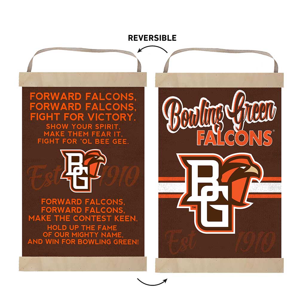 Reversible Banner Sign Fight Song Bowling Green Falcons