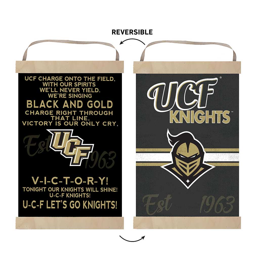 Reversible Banner Sign Fight Song Central Florida Knights