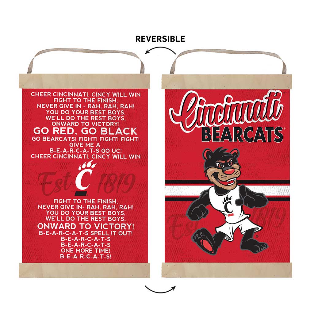 Reversible Banner Sign Fight Song Cincinnati Bearcats
