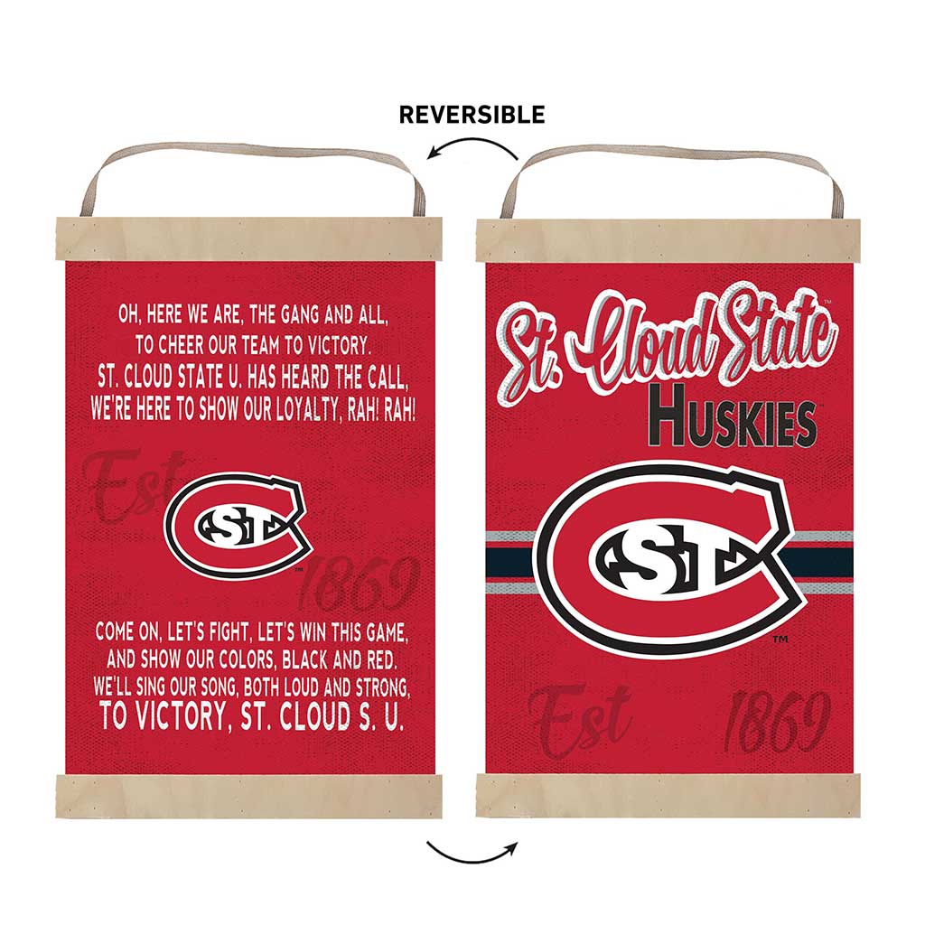 Reversible Banner Sign Fight Song St. Cloud State Huskies