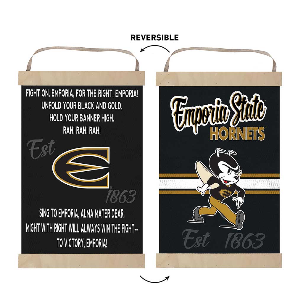 Reversible Banner Sign Fight Song Emporia State Hornets