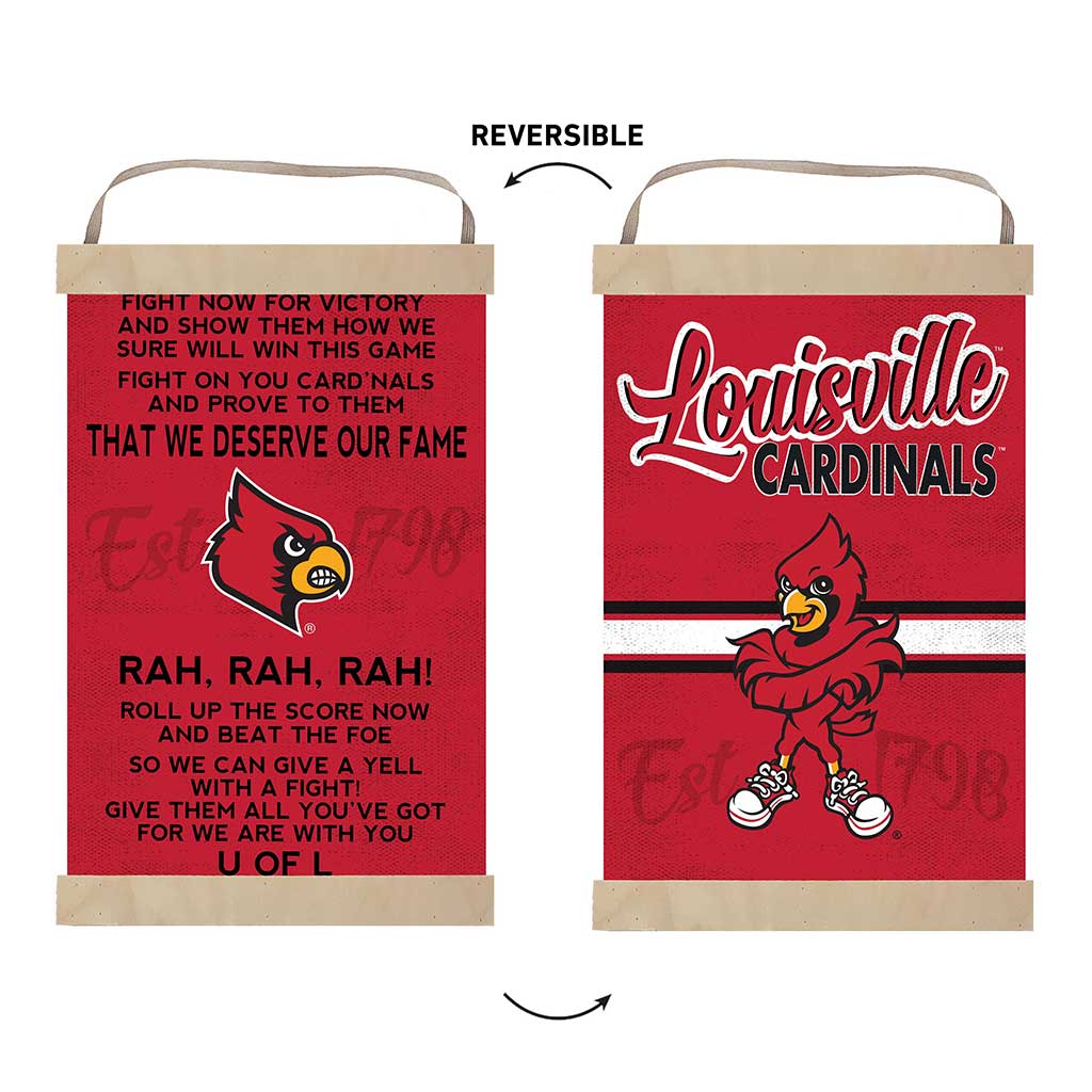 Reversible Banner Sign Fight Song Louisville Cardinals