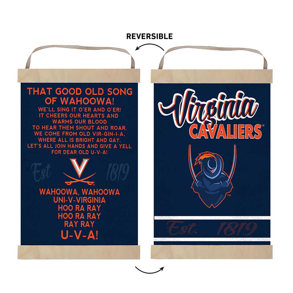 Reversible Banner Sign Fight Song Virginia Cavaliers