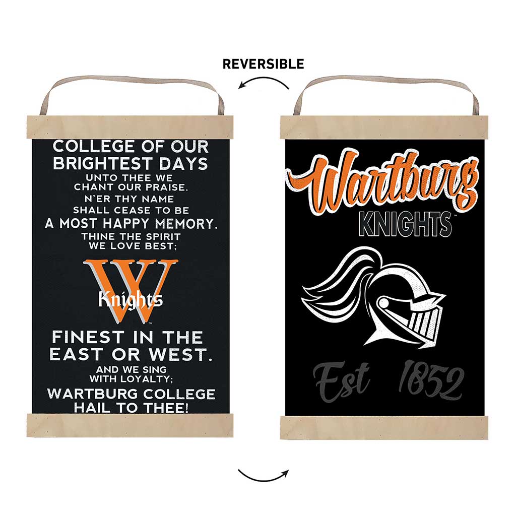 Reversible Banner Sign Fight Song Wartburg College Knights