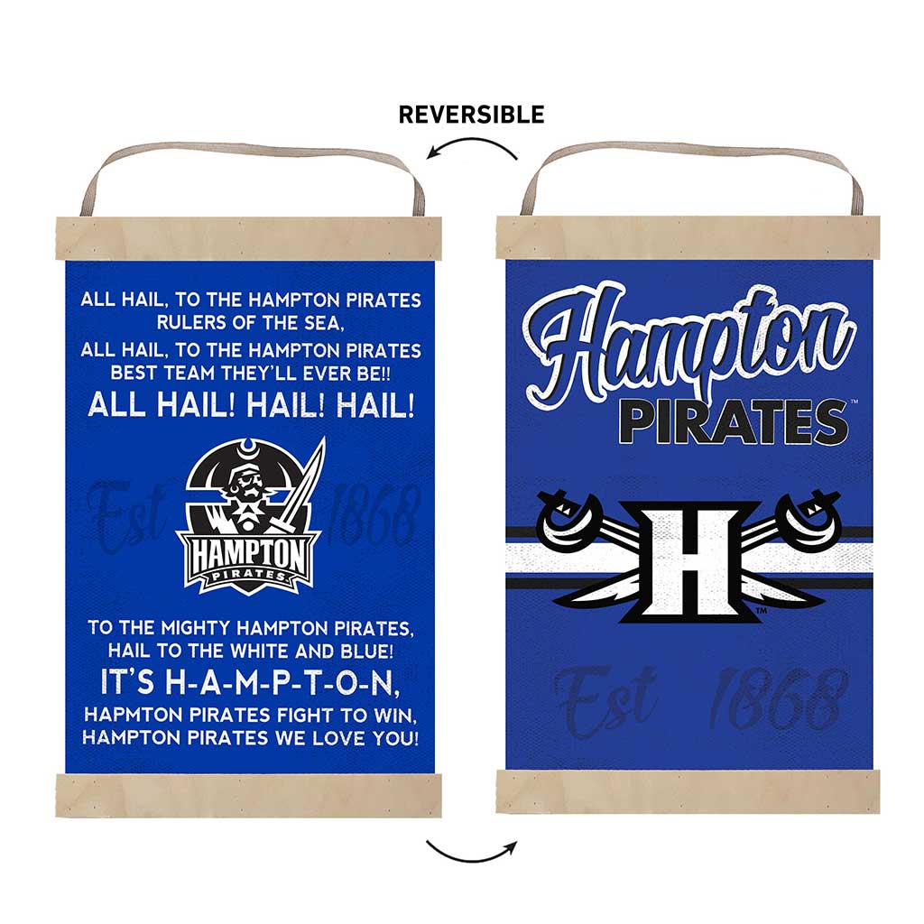 Reversible Banner Sign Fight Song Hampton Pirates