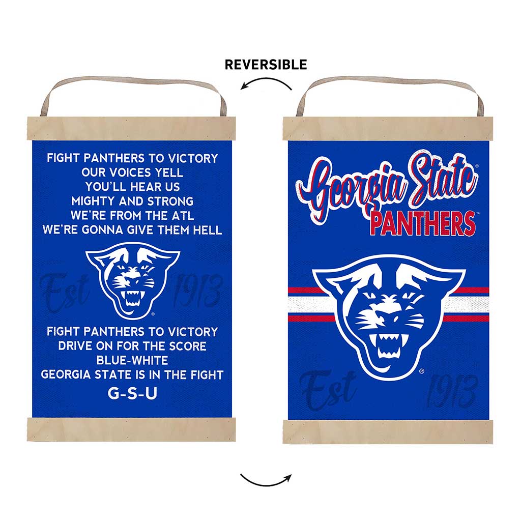 Reversible Banner Sign Fight Song Georgia State Panthers