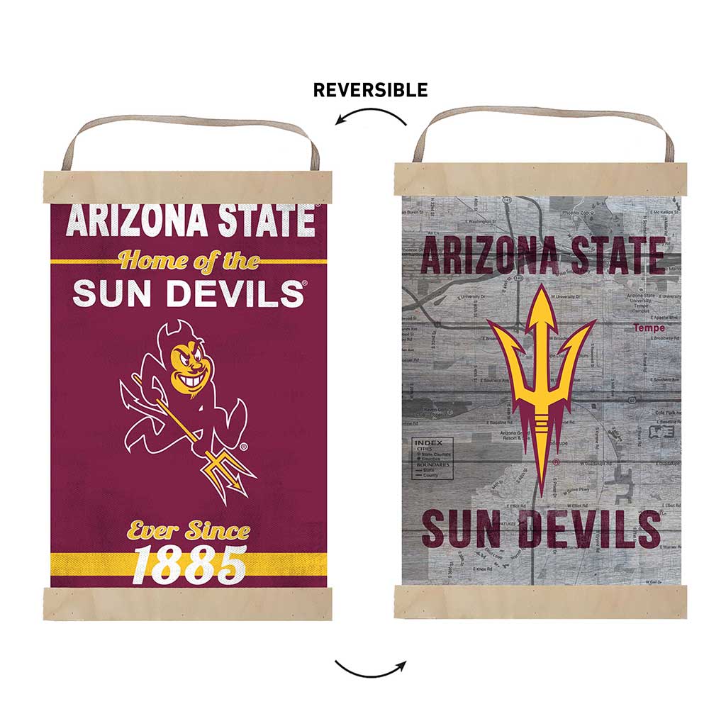 Reversible Banner Sign Home of the Arizona State Sun Devils