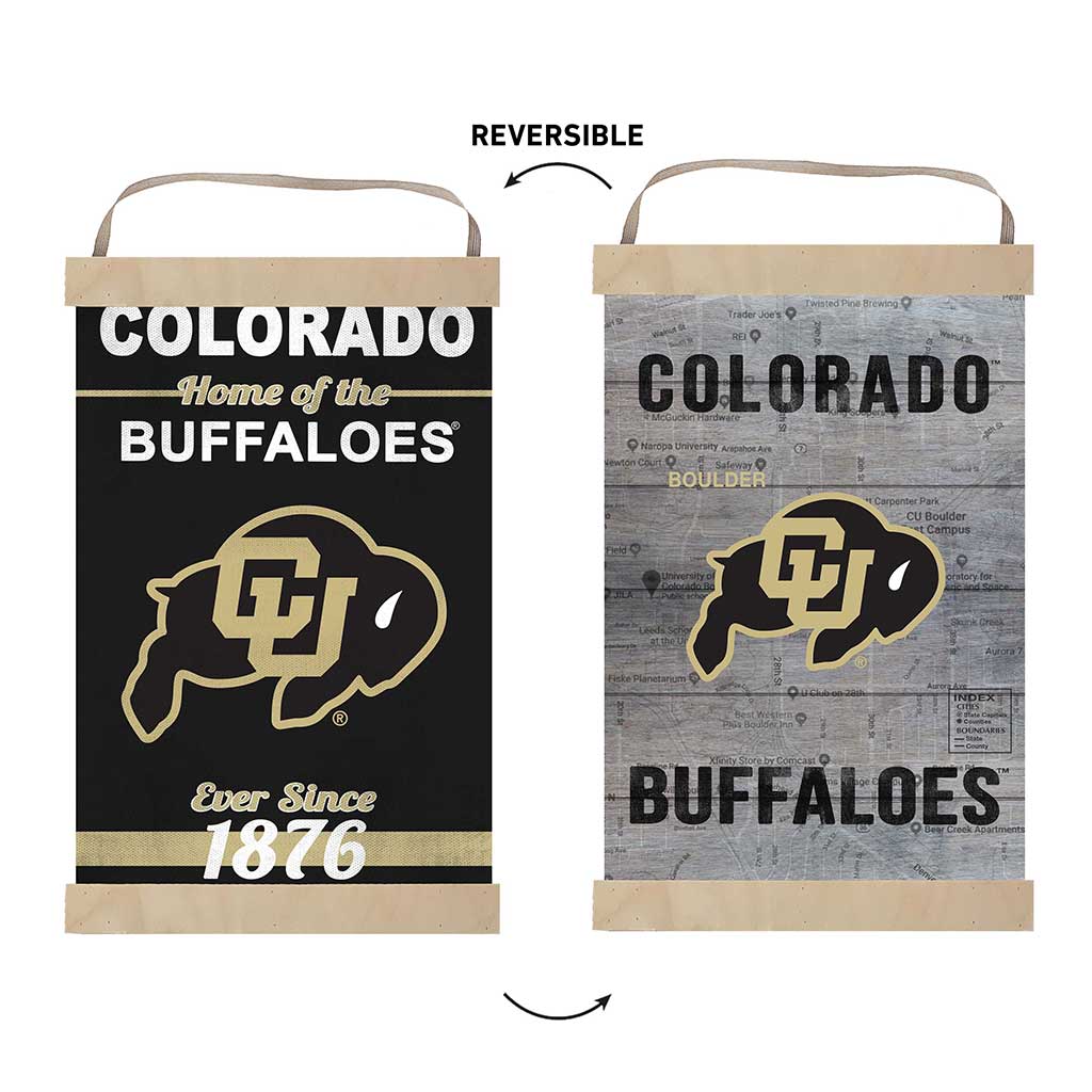 Reversible Banner Sign Home of the Colorado (Boulder) Buffaloes