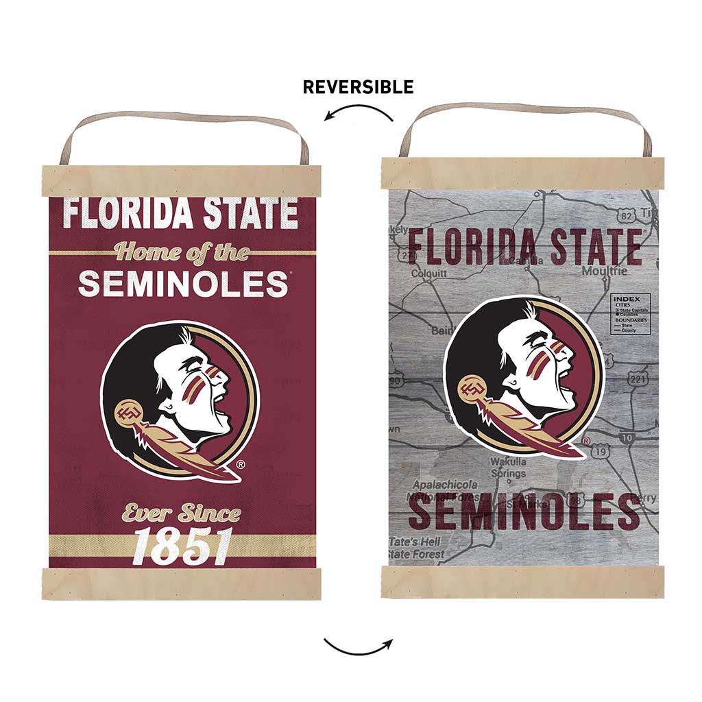 Reversible Banner Sign Home of the Florida State Seminoles