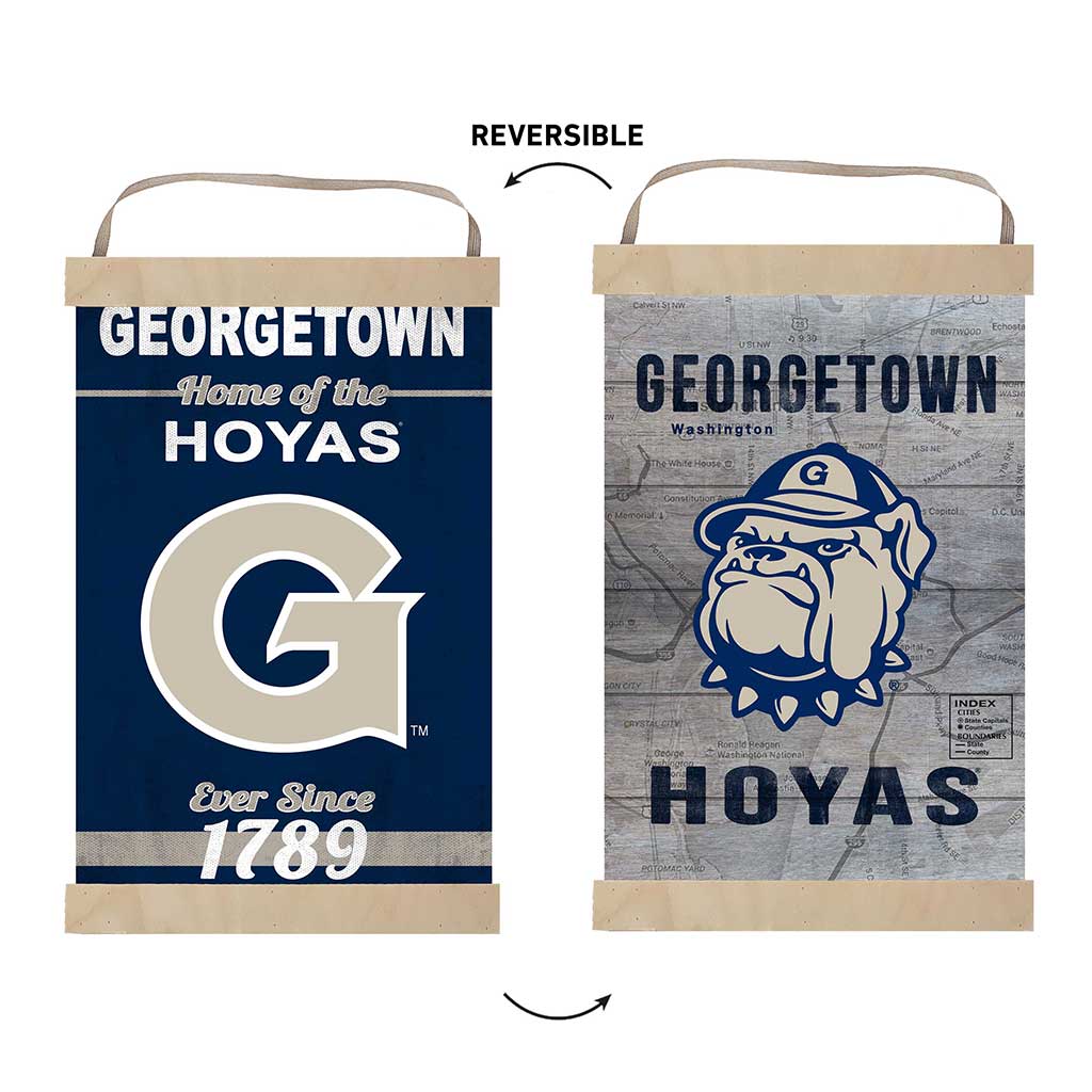 Reversible Banner Sign Home of the Georgetown Hoyas
