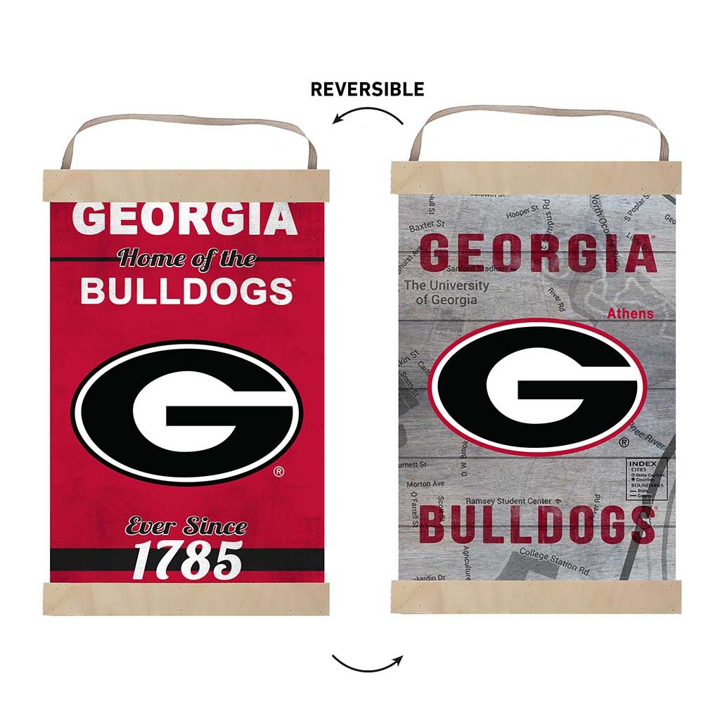 Reversible Banner Sign Home of the Georgia Bulldogs