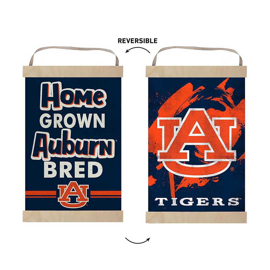 Reversible Banner Sign Home Grown Auburn Tigers