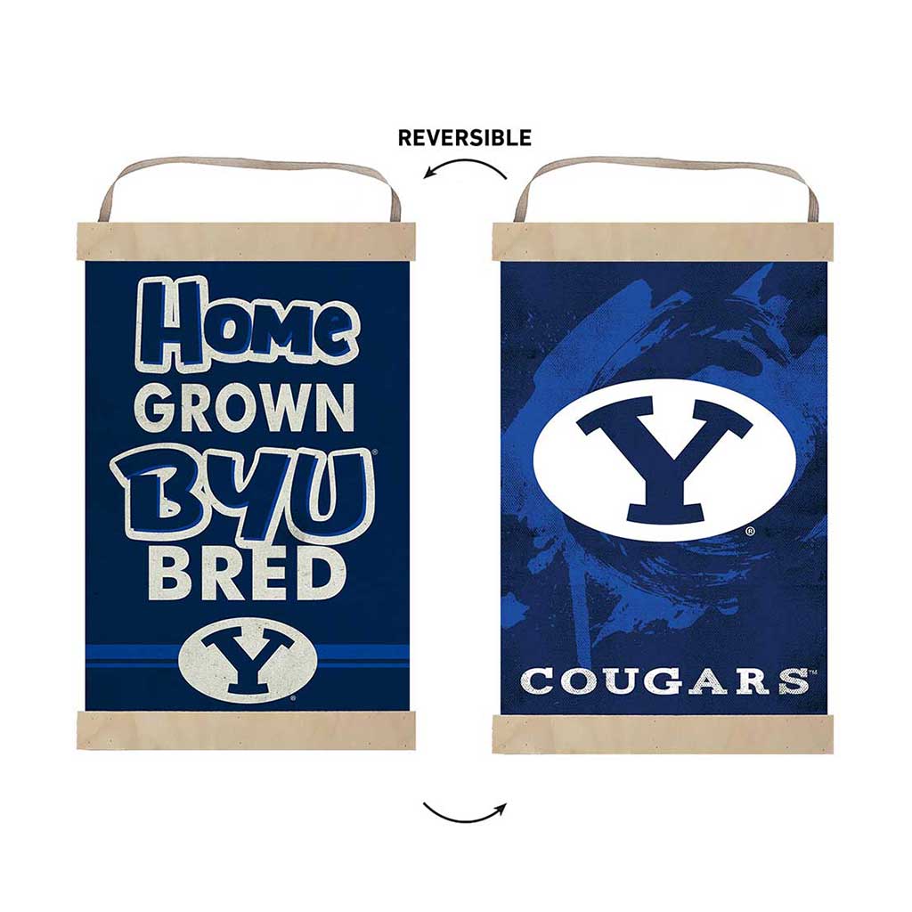 Reversible Banner Sign Home Grown Brigham Young Cougars