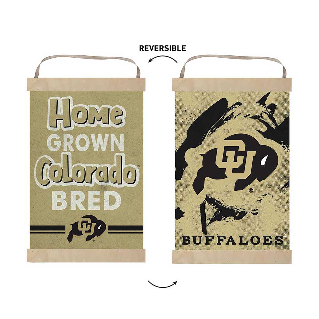 Reversible Banner Sign Home Grown Colorado (Boulder) Buffaloes