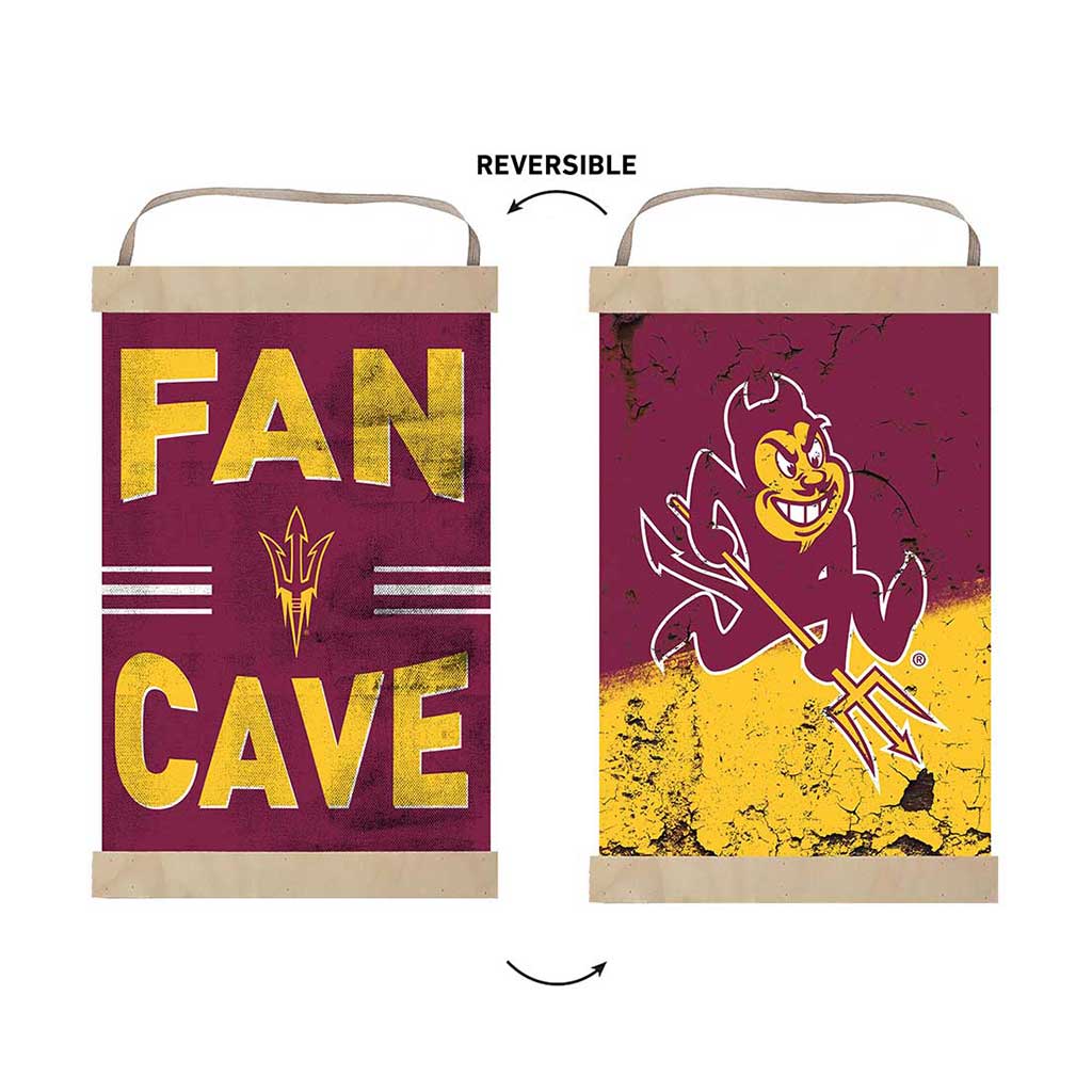 Reversible Banner Sign Fan Cave Arizona State Sun Devils