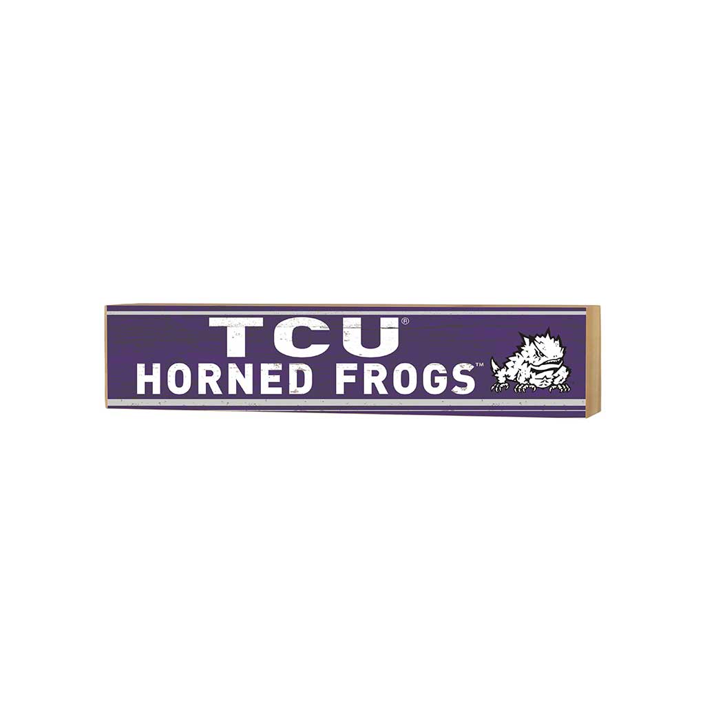 3x13 Block Team Spirit Texas Christian Horned Frogs