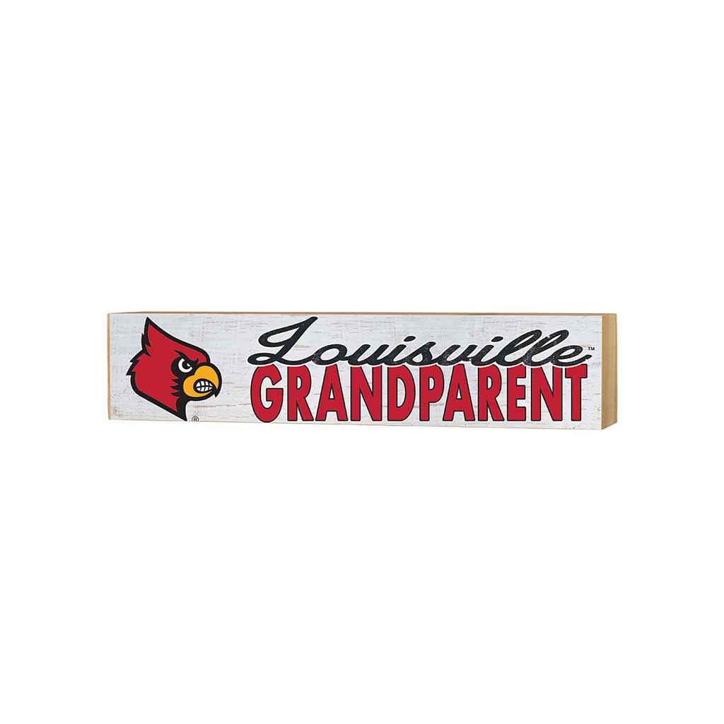 3x13 Block Weathered Grandparent Louisville Cardinals