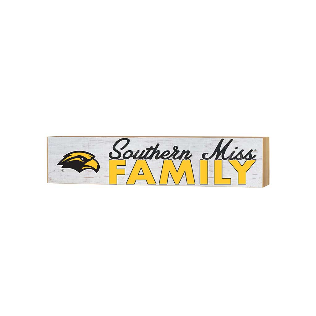 3x13 Block Weathered Team Family Block Southern Mississippi Golden Eagles