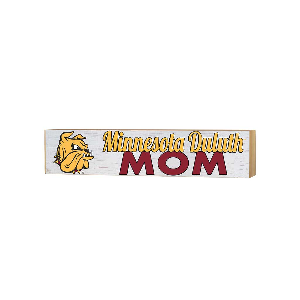 3x13 Block Weathered Mom Minnesota (Duluth) Bulldogs