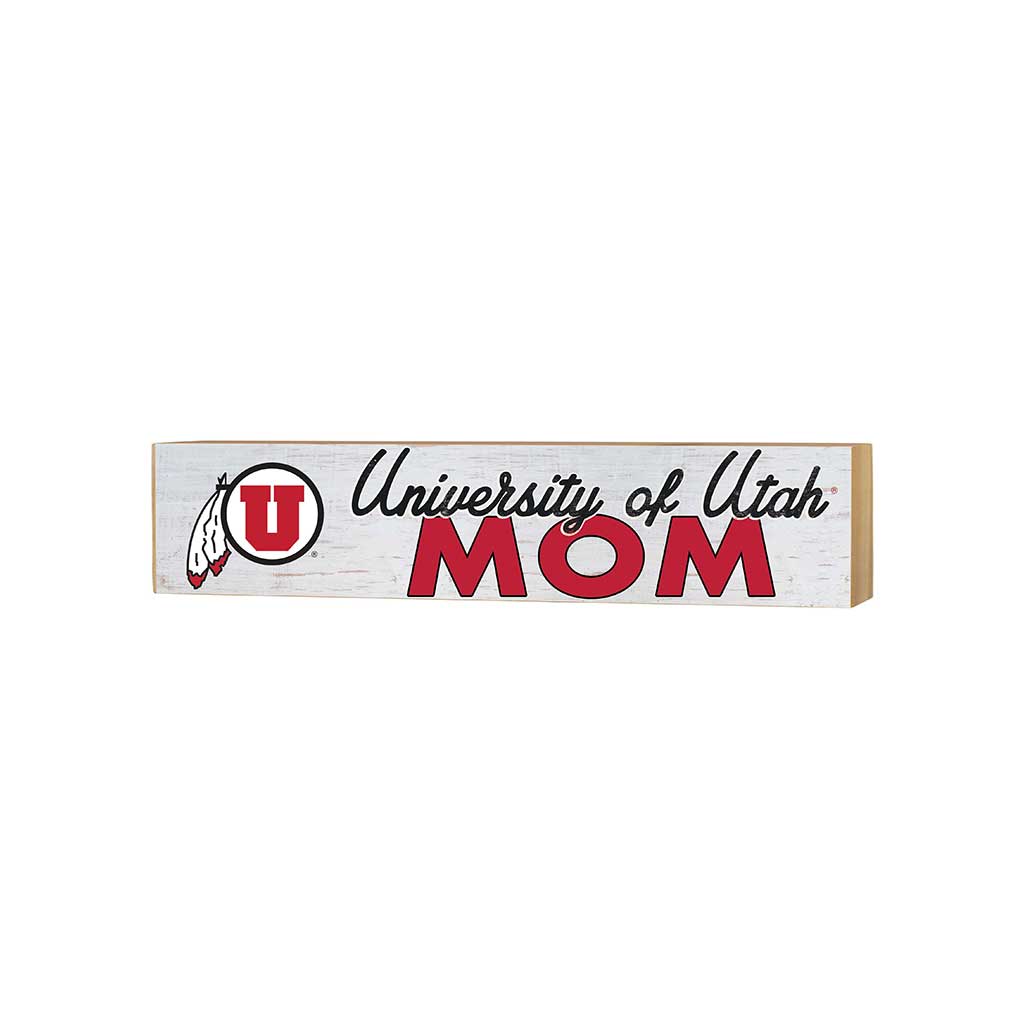 3x13 Block Weathered Mom Utah Running Utes