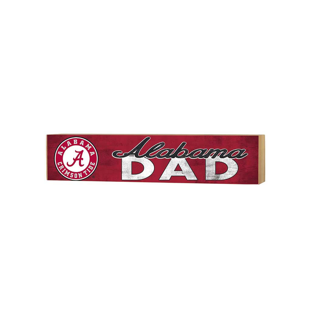 3x13 Block Colored With Logo Dad Alabama Crimson Tide