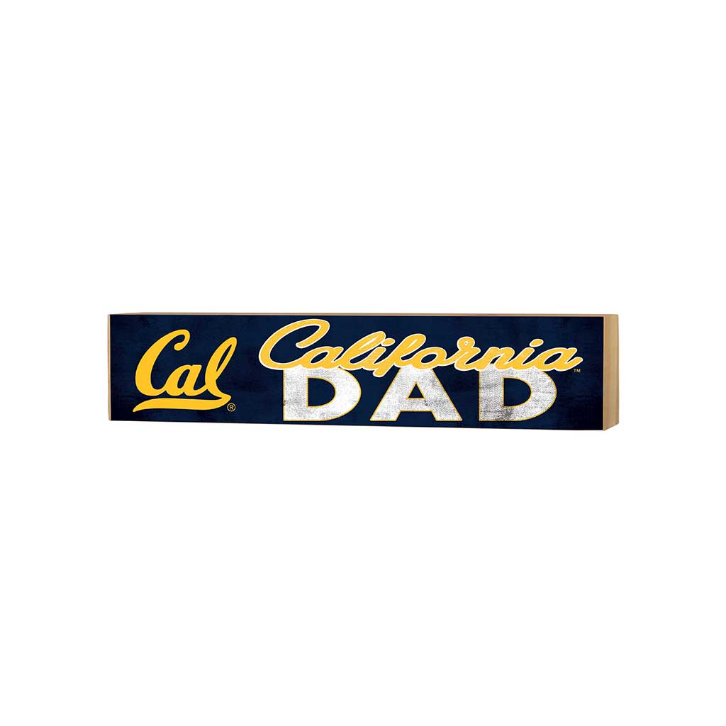 3x13 Block Colored With Logo Dad California Berkeley Golden Bears