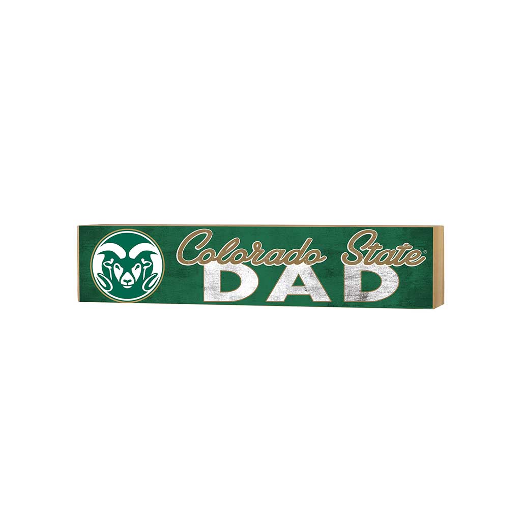 3x13 Block Colored With Logo Dad Colorado State-Ft. Collins Rams