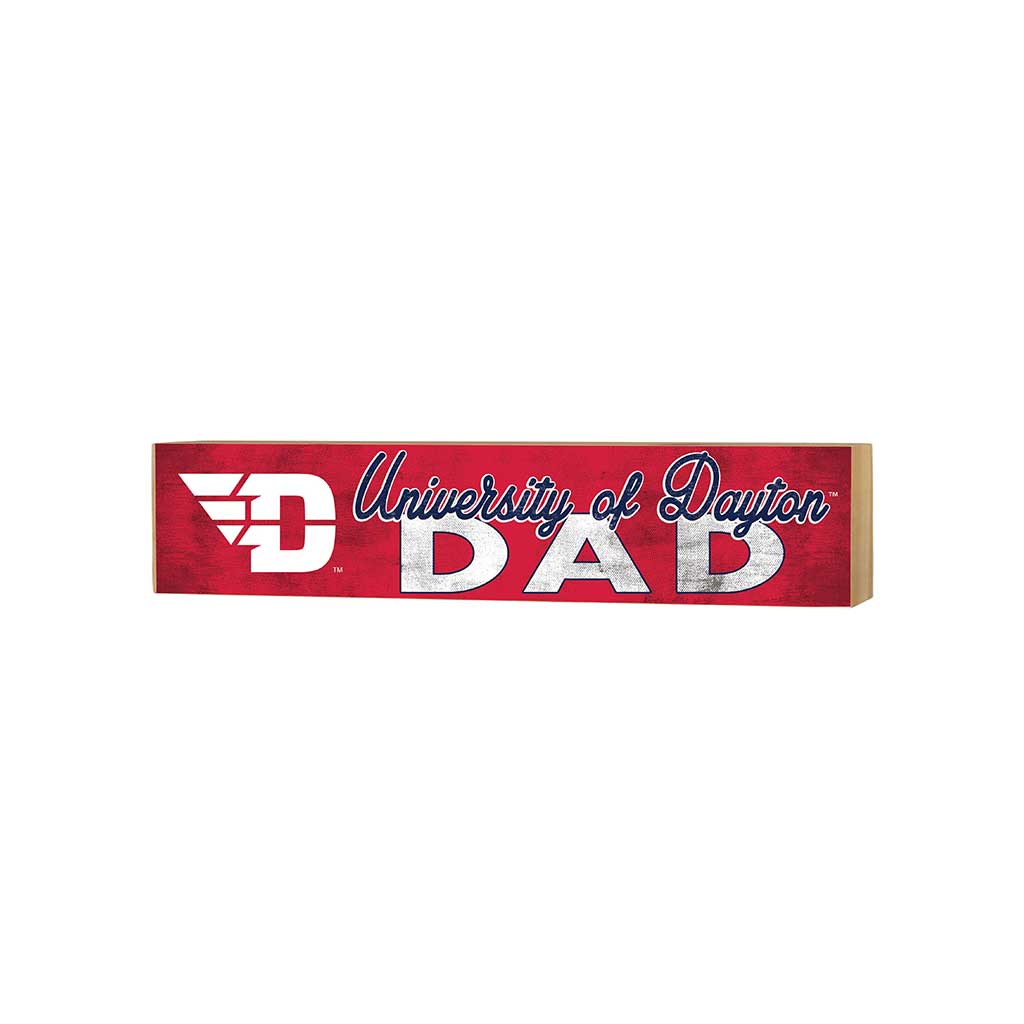 3x13 Block Colored With Logo Dad Dayton Flyers