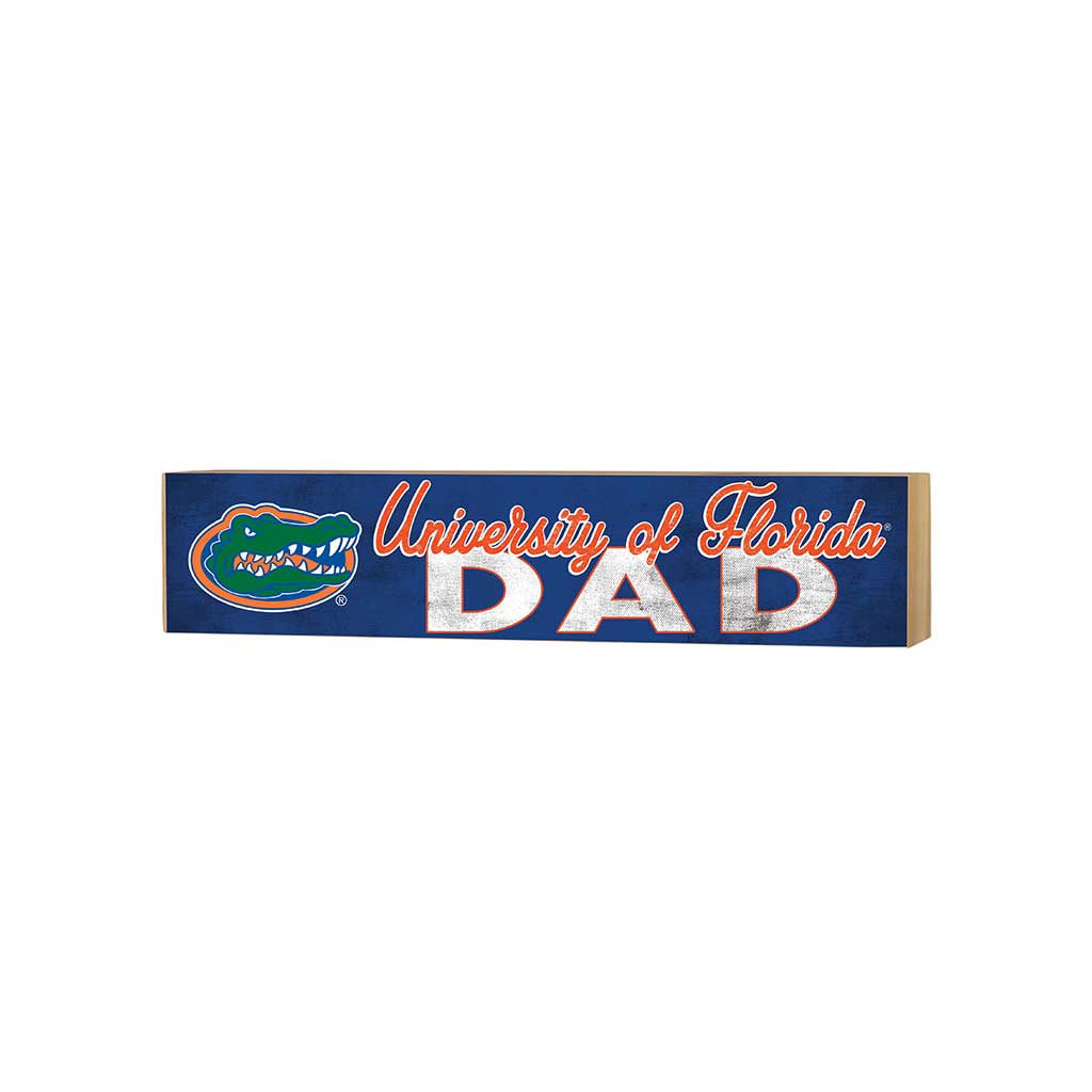 3x13 Block Colored With Logo Dad Florida Gators