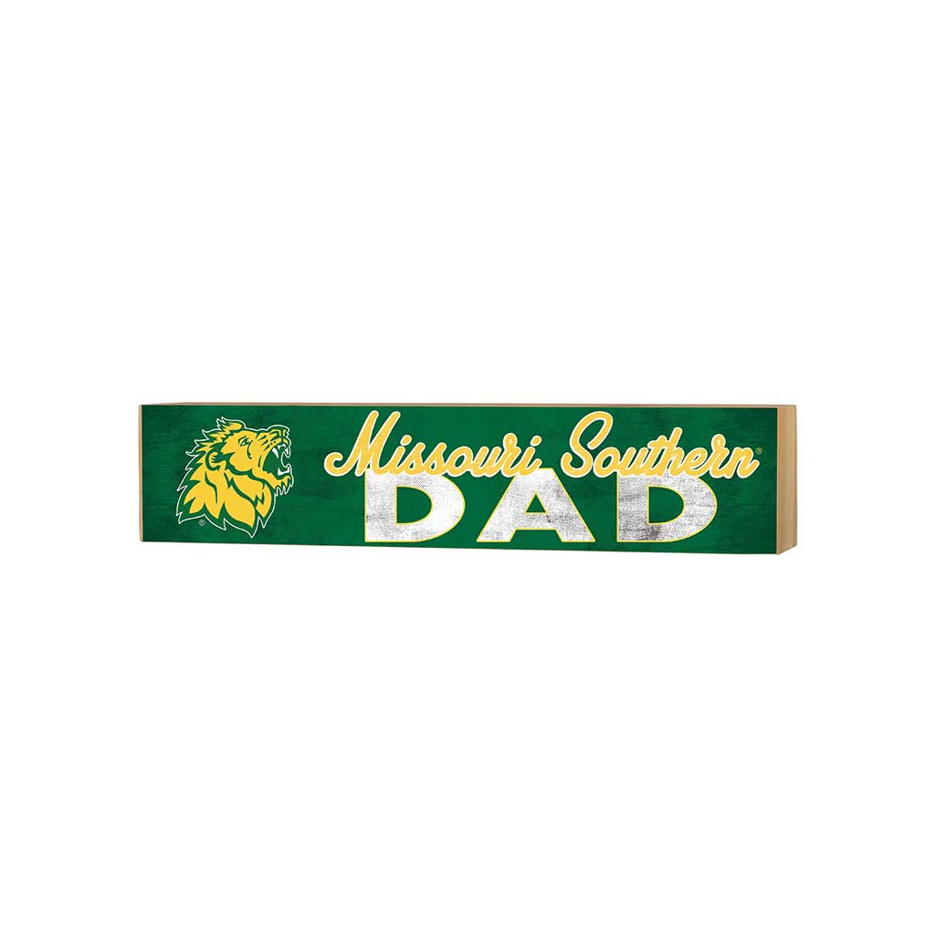3x13 Block Colored With Logo Dad Missouri Southern State University Lions
