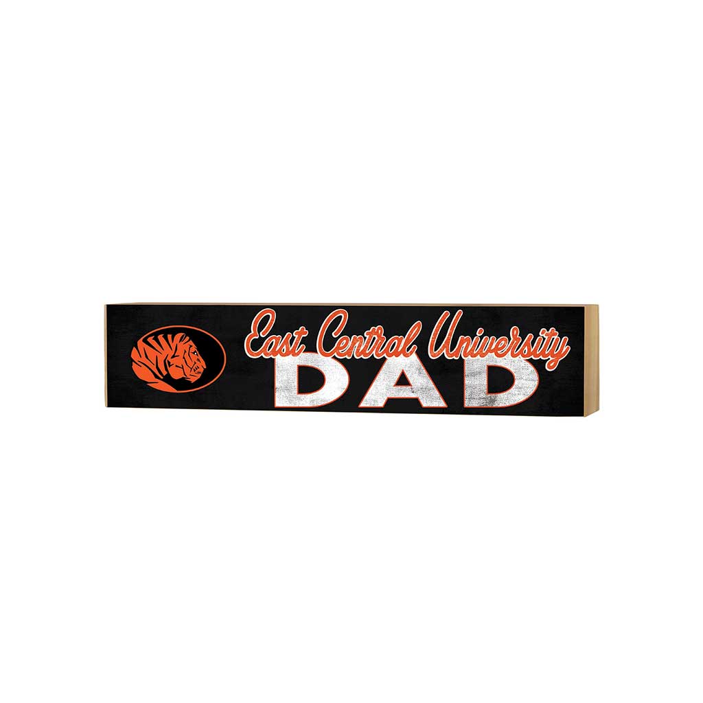 3x13 Block Colored With Logo Dad East Central University Tigers