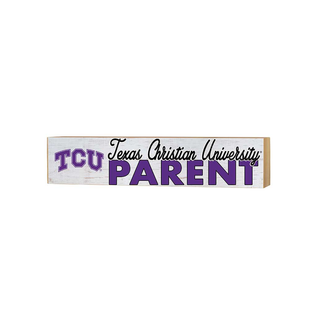 3x13 Block Weathered Parents Texas Christian Horned Frogs