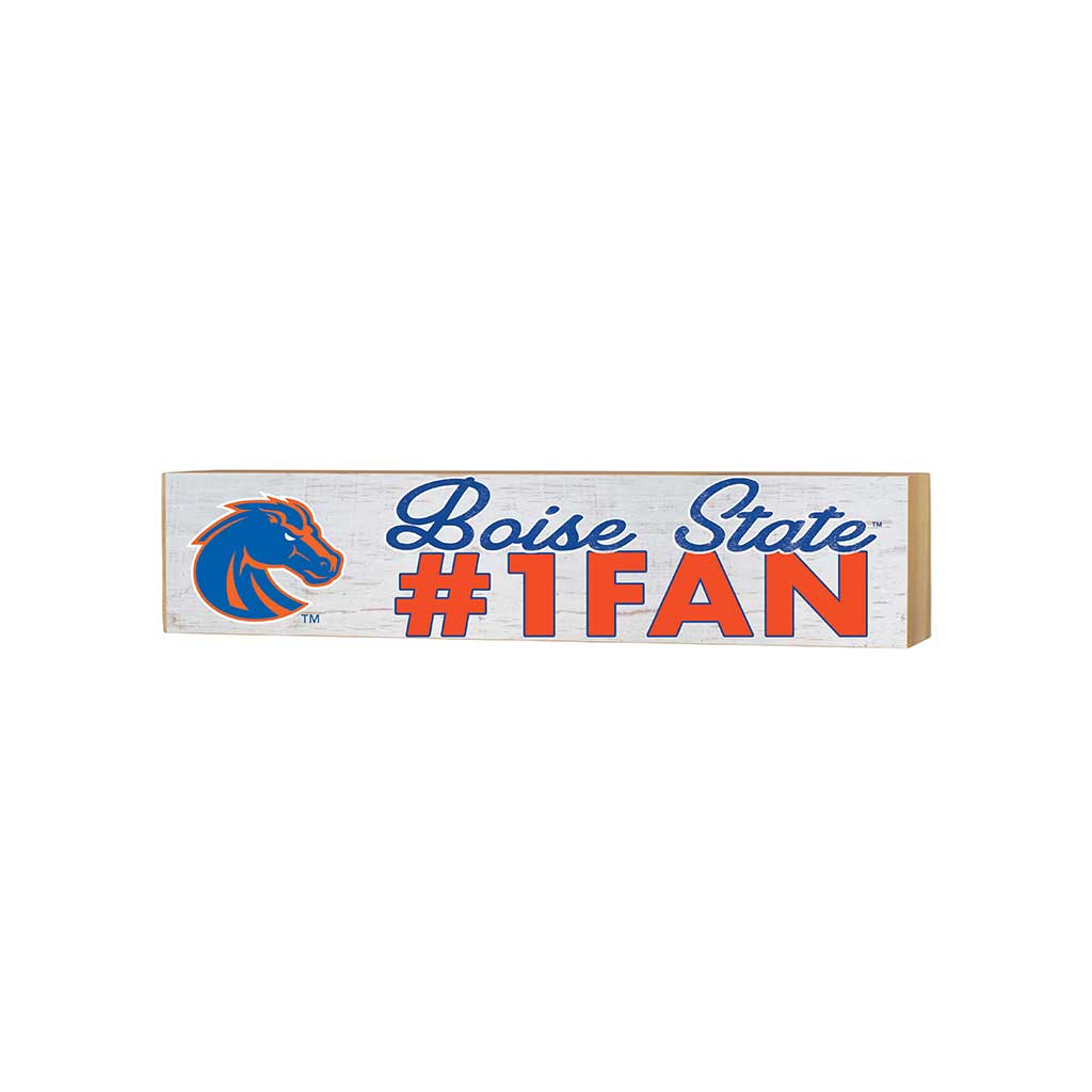3x13 Block Weathered #1 Fan Boise State Broncos