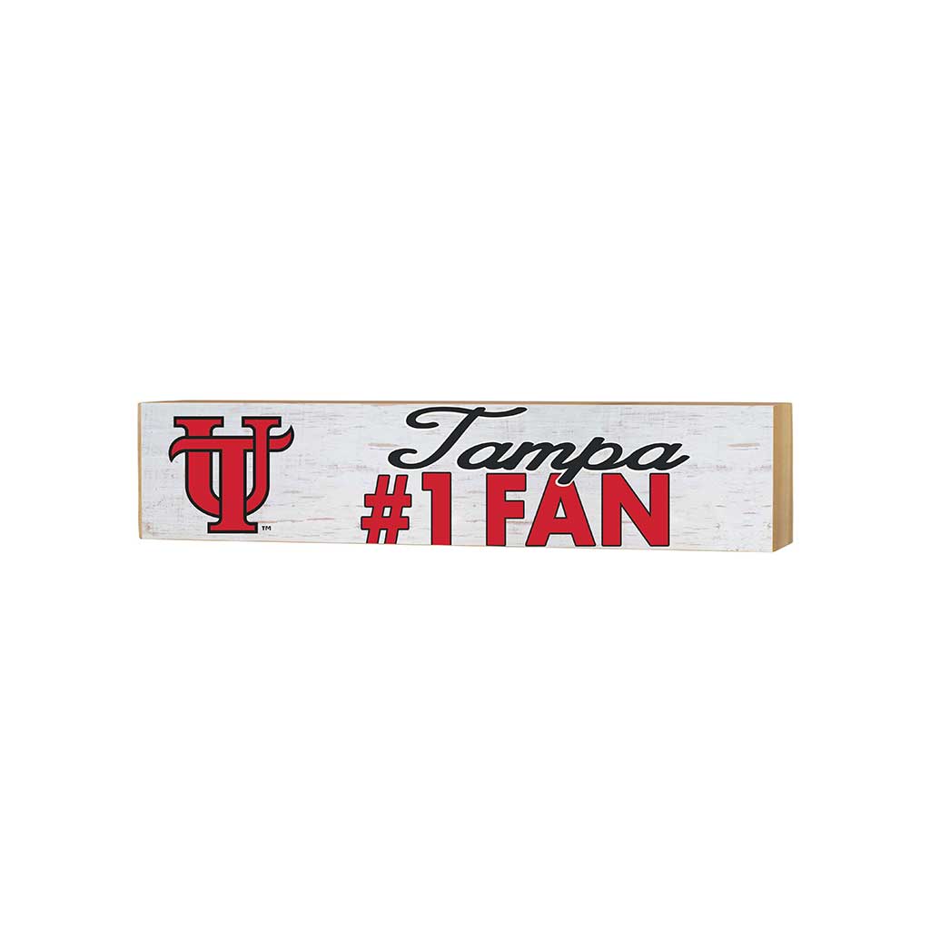 3x13 Block Weathered #1 Fan University of Tampa Spartans