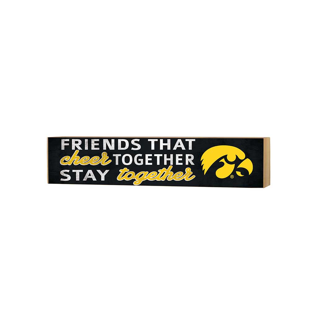 3x13 Block Team Logo Friends That Cheers Iowa Hawkeyes