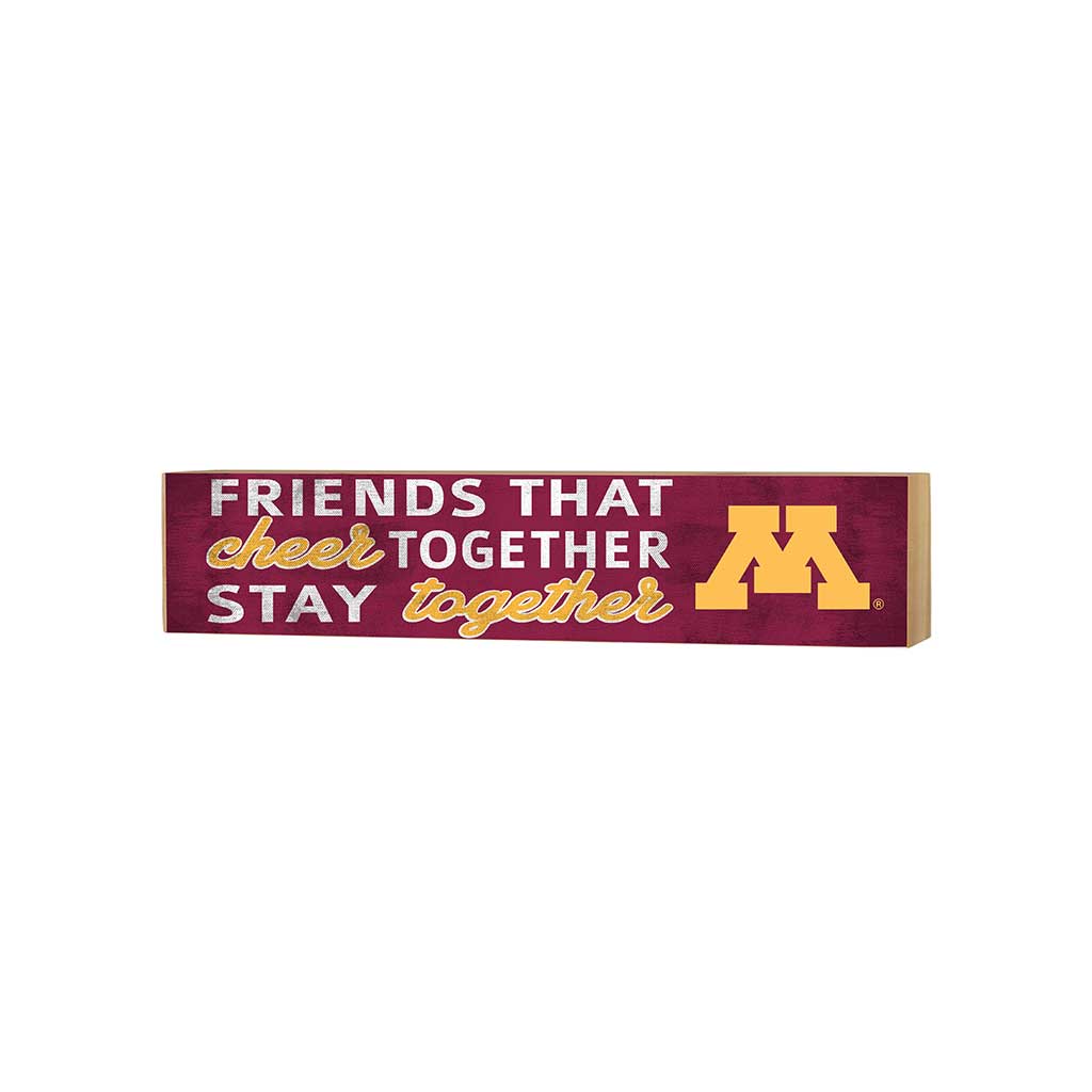 3x13 Block Team Logo Friends That Cheers Minnesota Golden Gophers