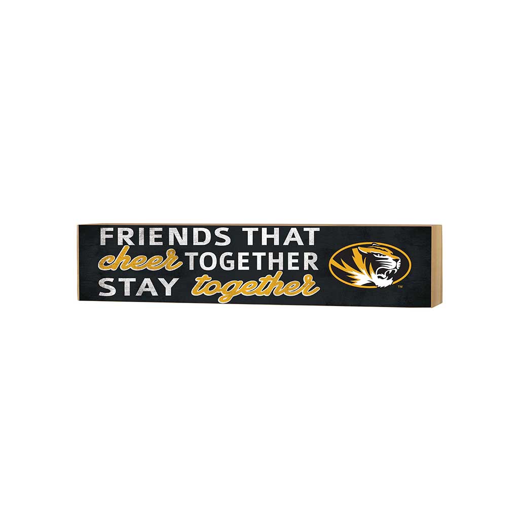 3x13 Block Team Logo Friends That Cheers Missouri Tigers