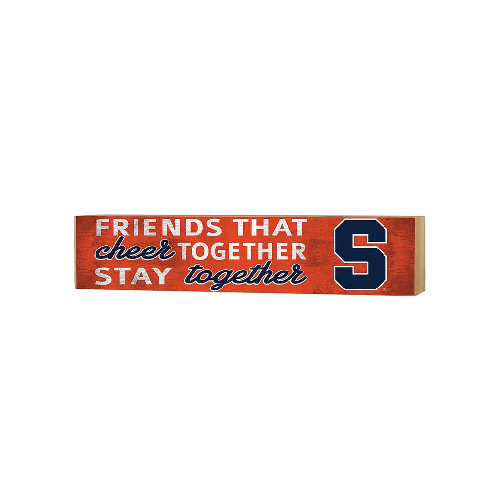 3x13 Block Team Logo Friends That Cheers Syracuse Orange