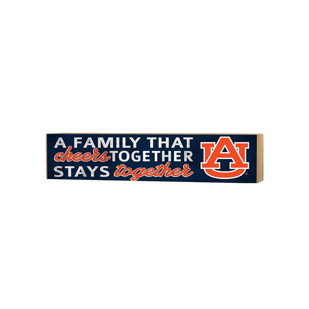 3x13 Block Team Logo Family That Cheers Auburn Tigers