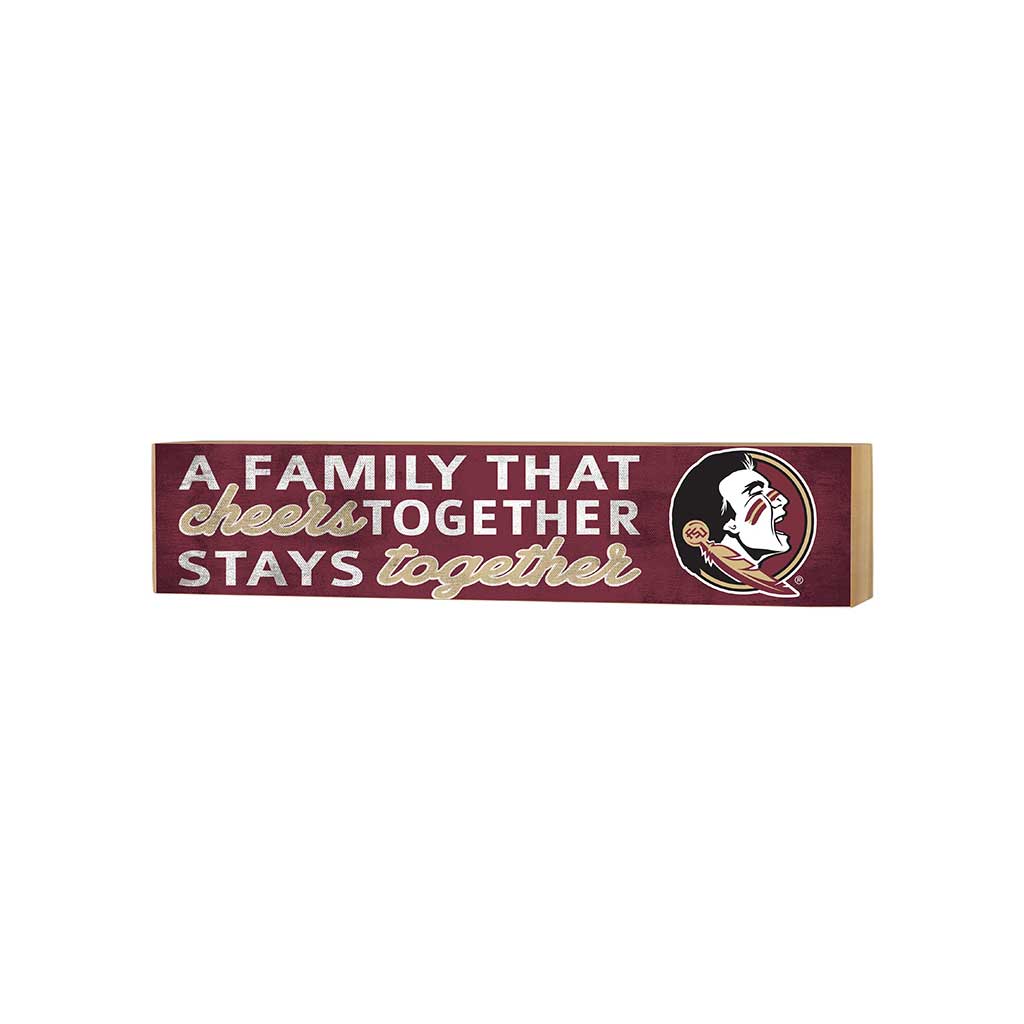 3x13 Block Team Logo Family That Cheers Florida State Seminoles