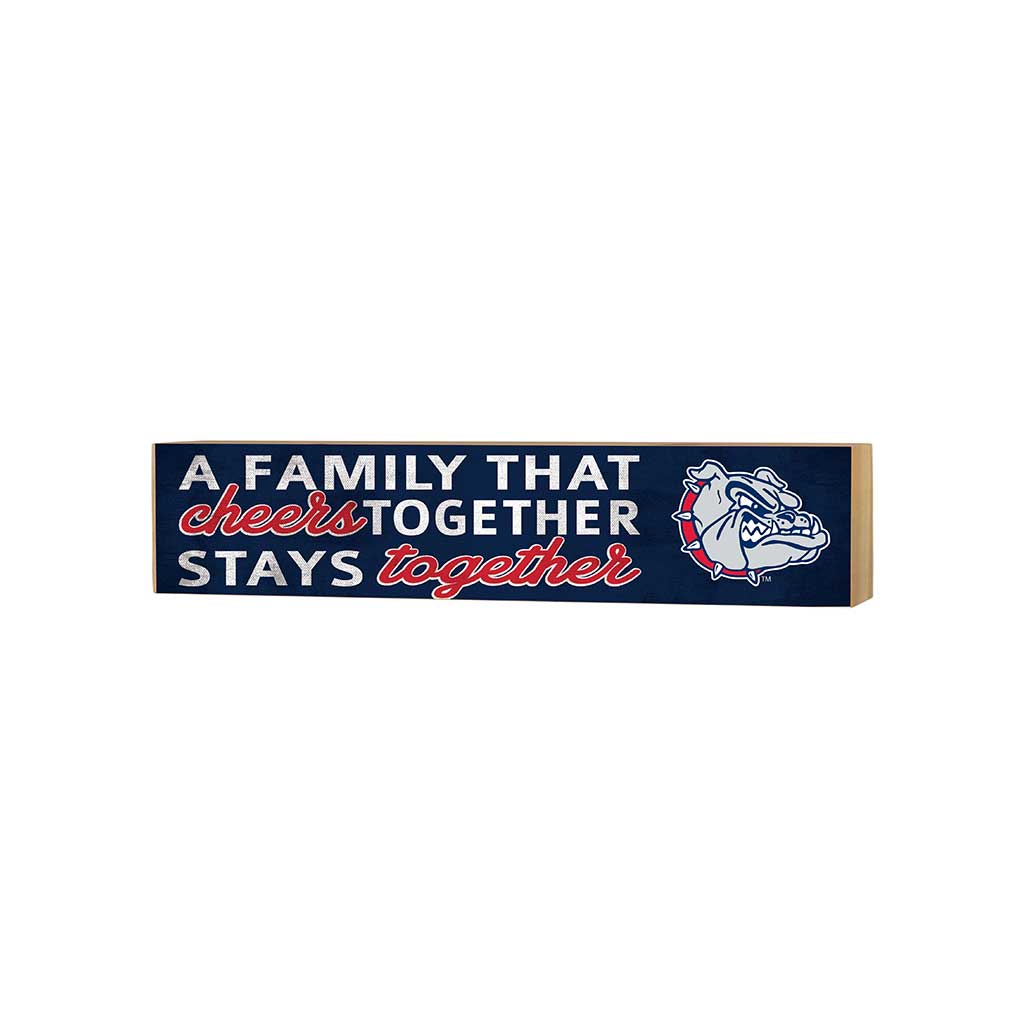 3x13 Block Team Logo Family That Cheers Gonzaga Bulldogs