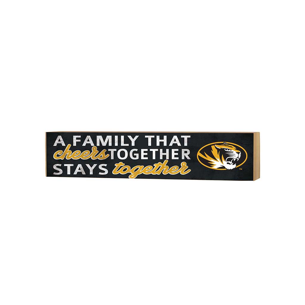 3x13 Block Team Logo Family That Cheers Missouri Tigers