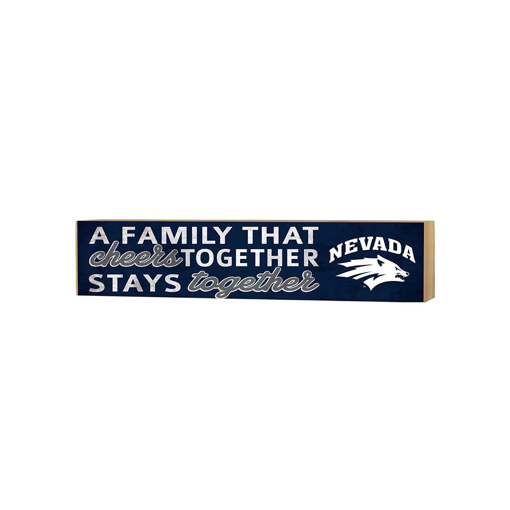 3x13 Block Team Logo Family That Cheers Nevada Wolf Pack