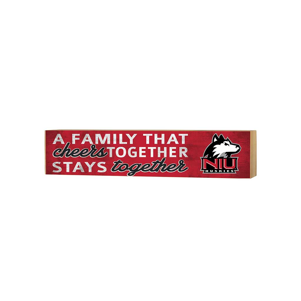 3x13 Block Team Logo Family That Cheers Northern Illinois Huskies