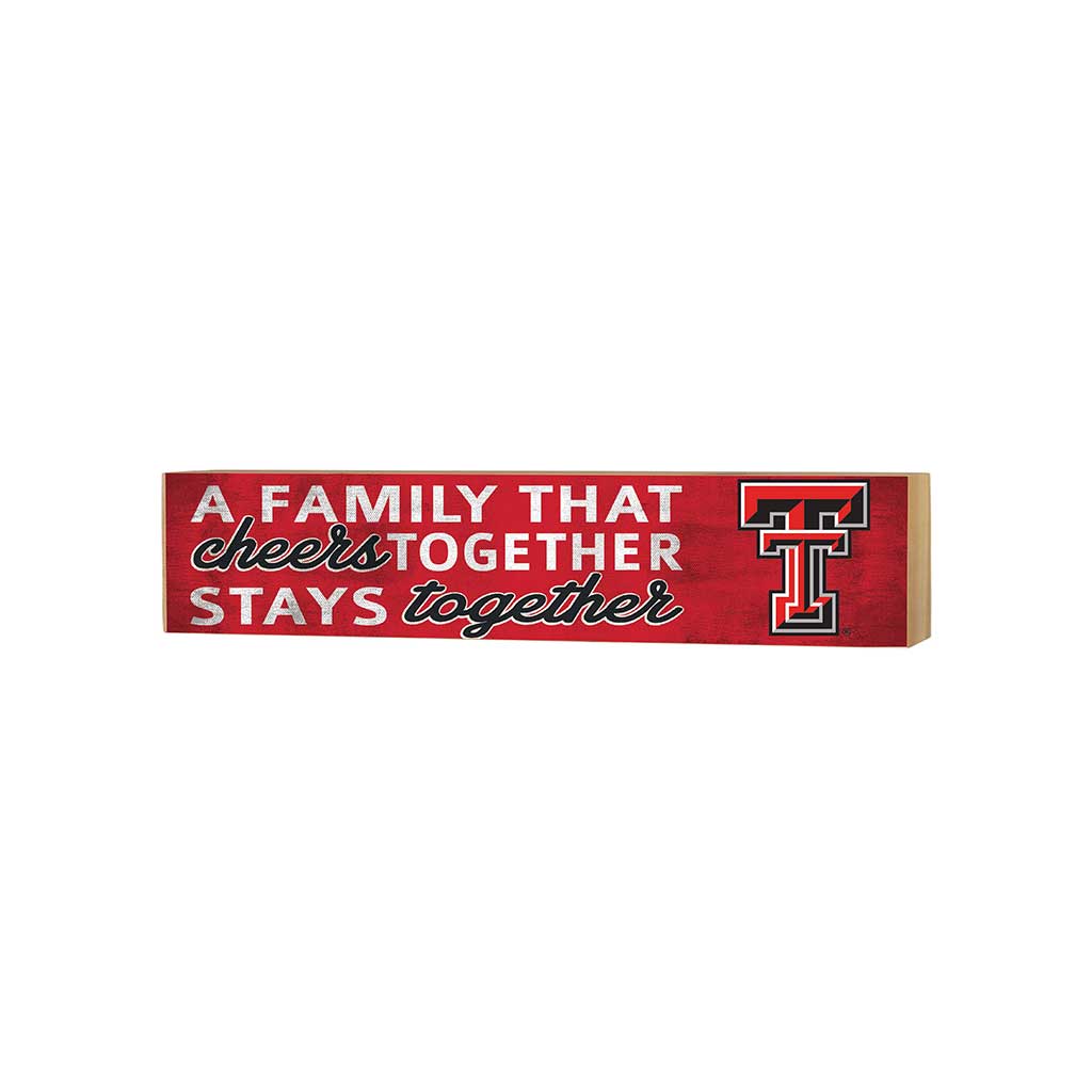 3x13 Block Team Logo Family That Cheers Texas Tech Red Raiders