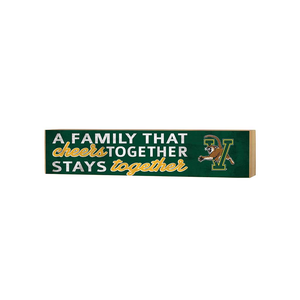 3x13 Block Team Logo Family That Cheers Vermont Catamounts