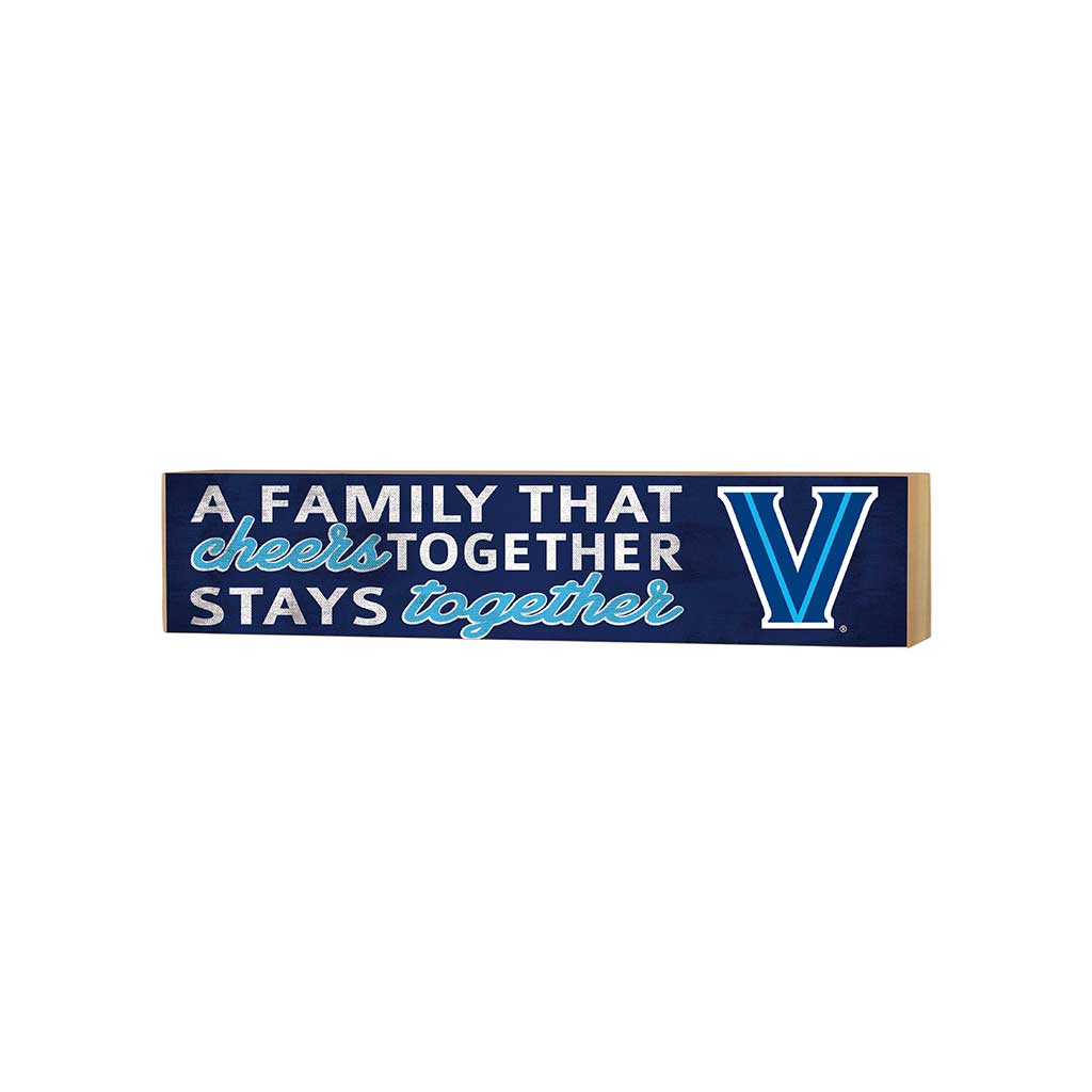 3x13 Block Team Logo Family That Cheers Villanova Wildcats