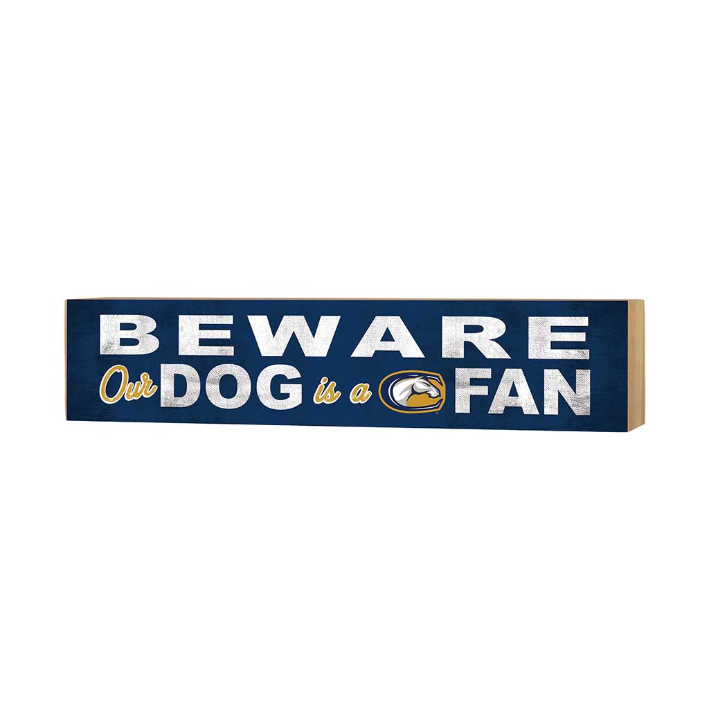 3x13 Block Team Logo BEWARE of Dog California Davis Aggies