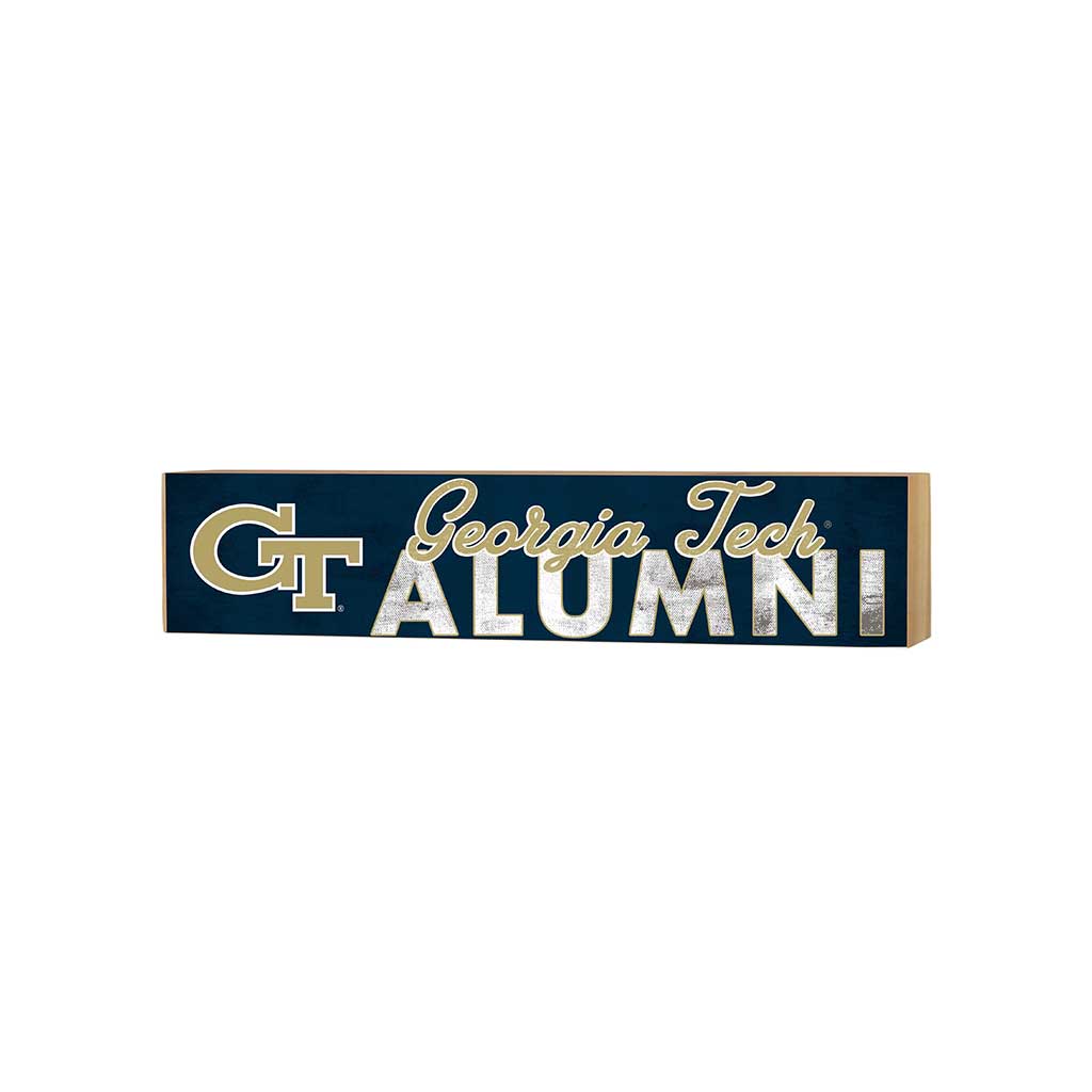 3x13 Block Team Logo Alumni Georgia Tech Yellow Jackets