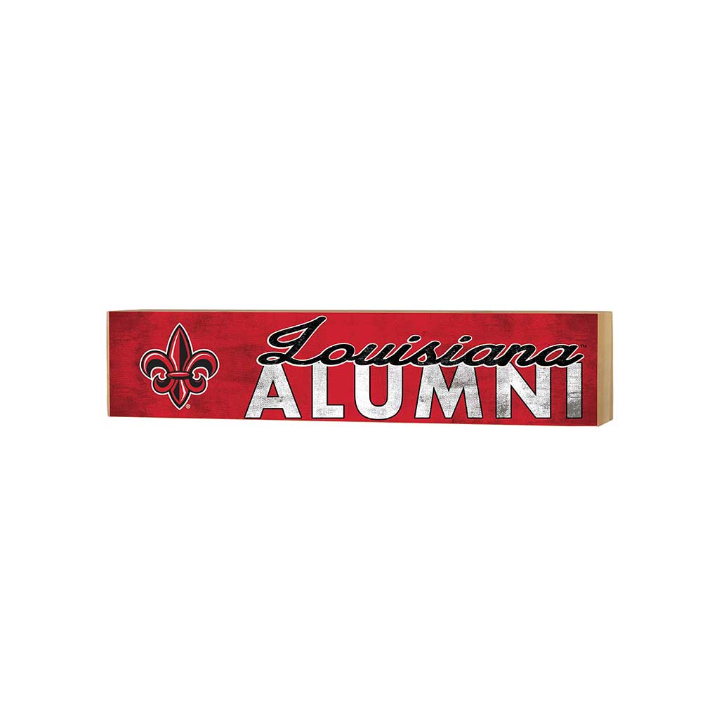 3x13 Block Team Logo Alumni Louisiana State Lafayette Ragin Cajuns